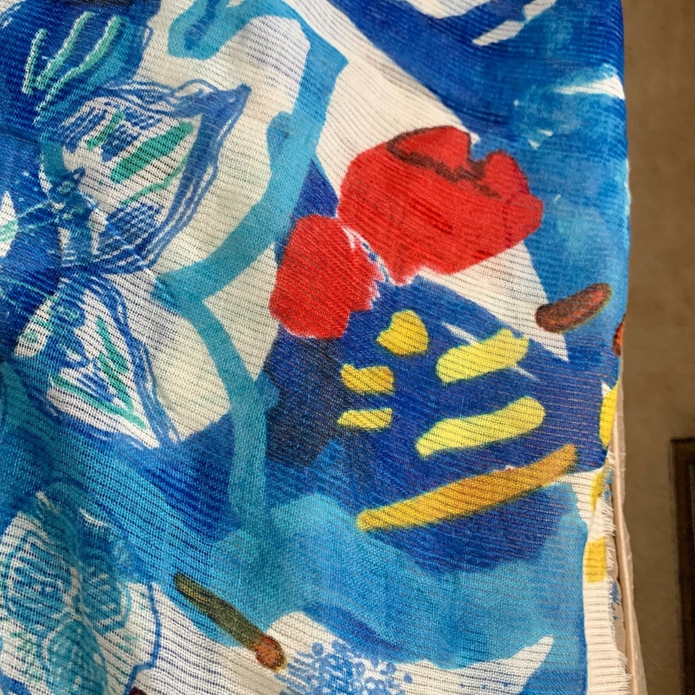Desigual Colorful Glitter Sequin Scarf Shawl - Picture 2 of 8